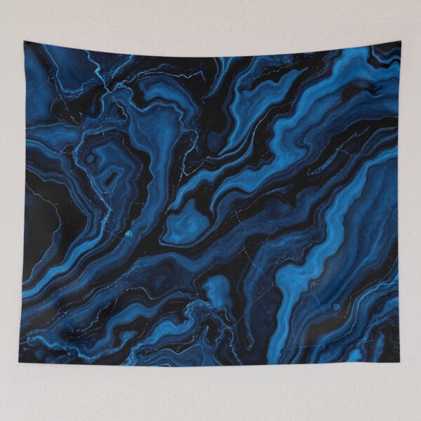 Item preview, Blue and black marble designed and sold by RishabhArts1.