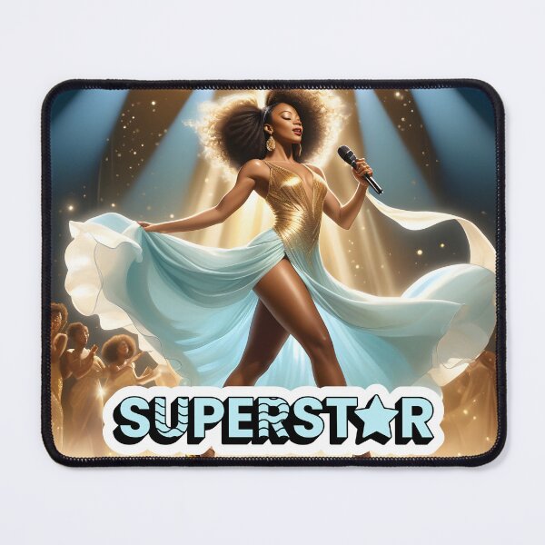 Item preview, Superstar: Radiant Afro Diva Taking Center Stage designed and sold by QPTheeArtist.