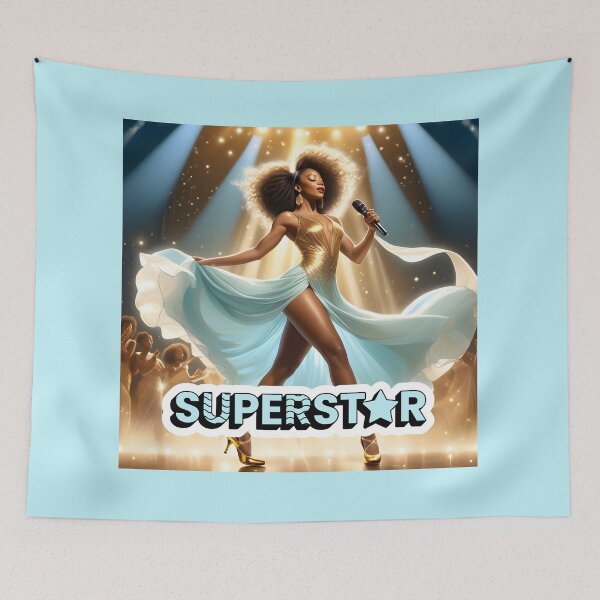 Item preview, Superstar: Radiant Afro Diva Taking Center Stage designed and sold by QPTheeArtist.