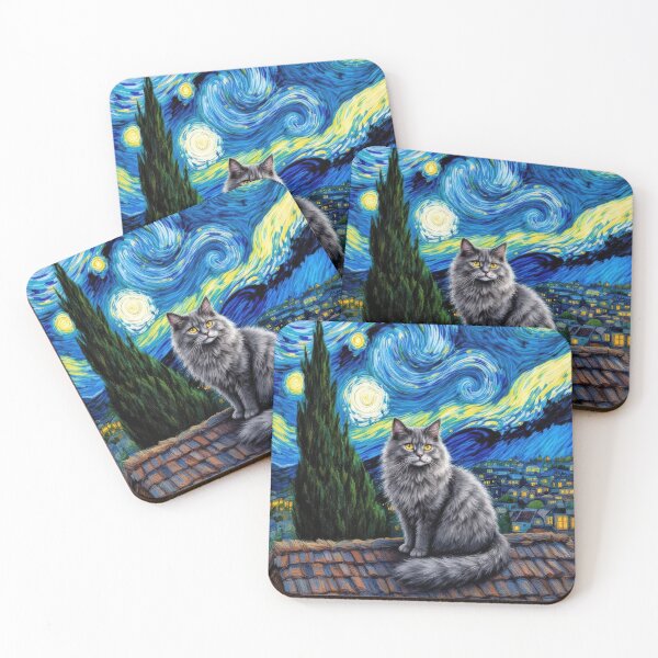 Item preview, Meowlight Sonata 2 (Starry Night with Cat) designed and sold by Keith Fraley.