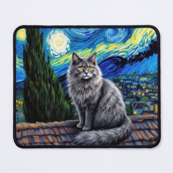 Item preview, Meowlight Sonata 2 (Starry Night with Cat) designed and sold by Keith Fraley.