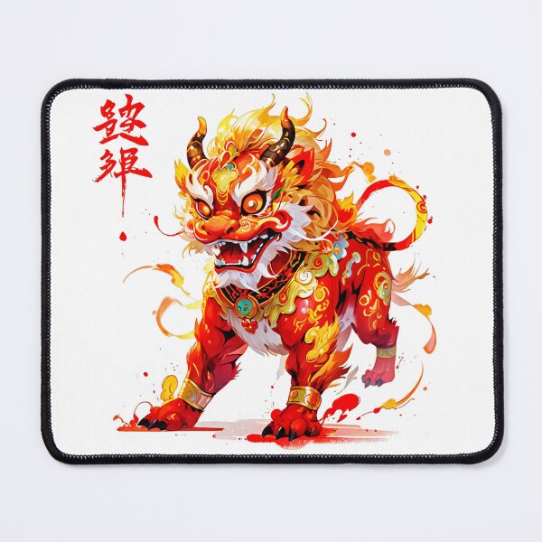 Item preview, Playful cartoon lion dance character designed and sold by Nickyayee.