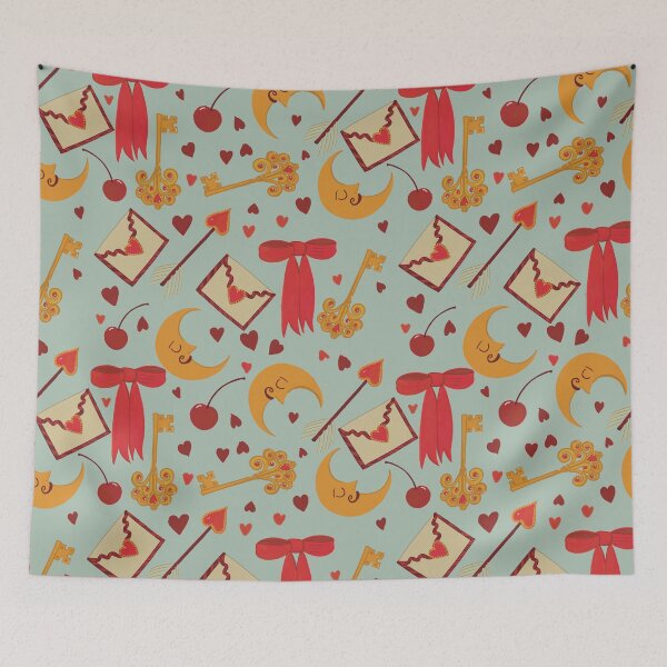 Item preview, Vintage Romance 90s Pattern - Quirky Hipster Aesthetic Illustration Jemma Jamie Skidmore  designed and sold by Jemma Jamie Skidmore.