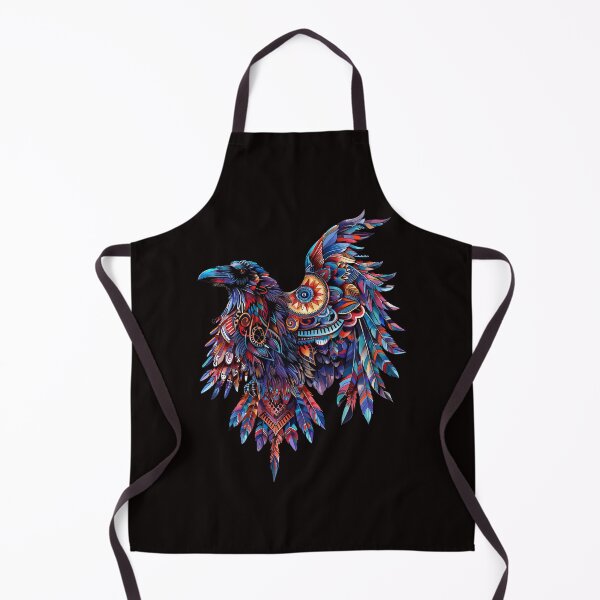 Item preview, Colorful Tribal Raven Design - Vibrant Boho Bird Art designed and sold by EmiBarDesign.