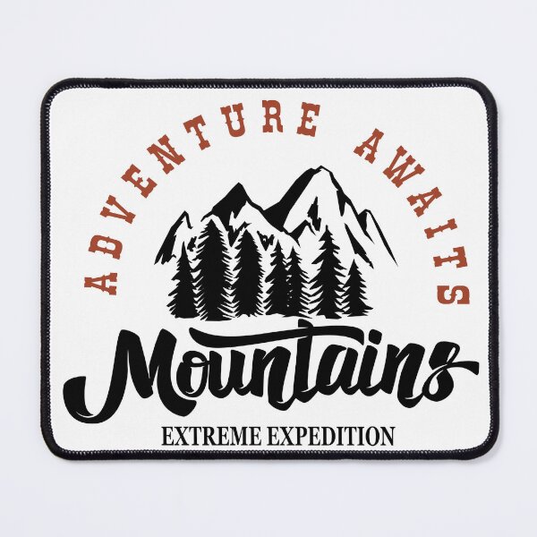 Item preview, ADVENTURE AWAITS MOUNTAINS designed and sold by PGAart.