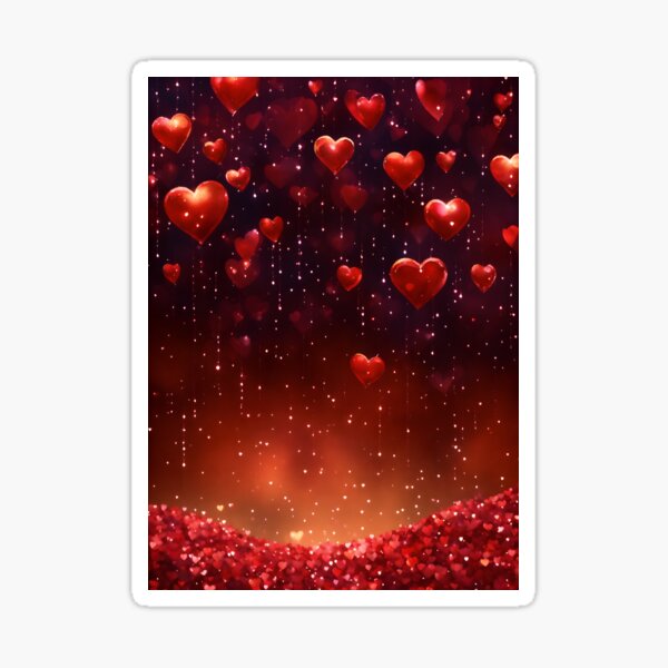 Artikel-Vorschau von Valentinstags-Herzensregen, designt und verkauft von StickPlaza.