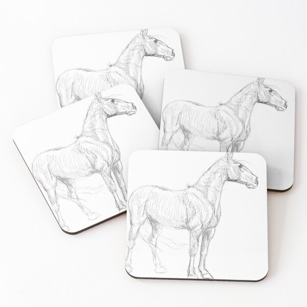 Item preview, Boceto de caballo simple designed and sold by Slightlyunderrated Art.