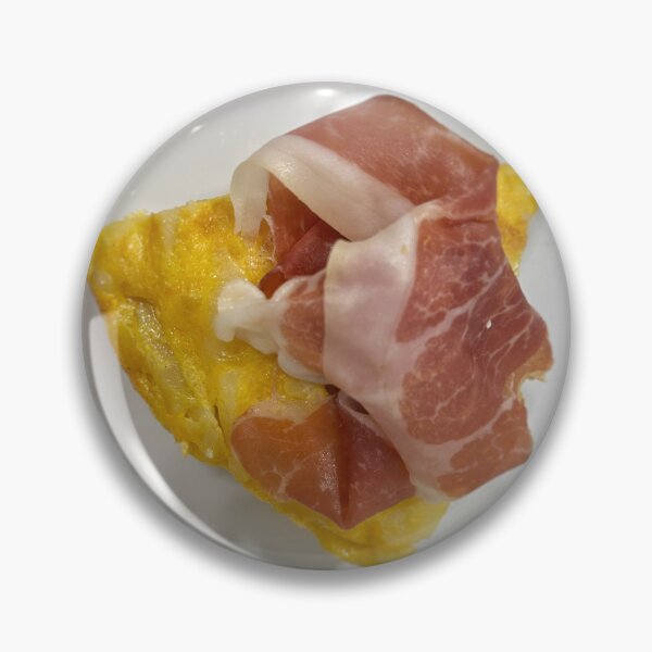 Item preview, Pincho de tortilla española  con loncha de jamón serrano designed and sold by Ponted.