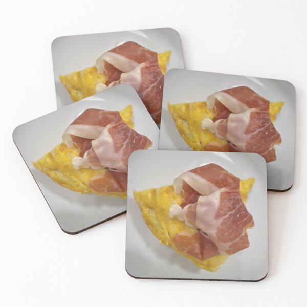 Item preview, Pincho de tortilla española  con loncha de jamón serrano designed and sold by Ponted.