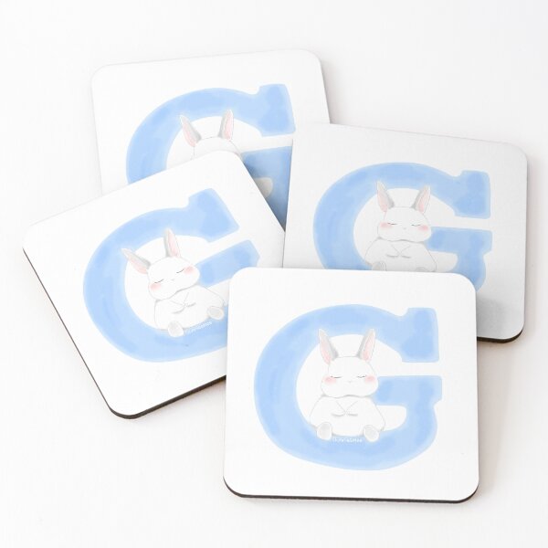 Item preview, G Alphabet Letter Bunny in Soft Watercolor | Bunniesmee  designed and sold by bunniesmee.