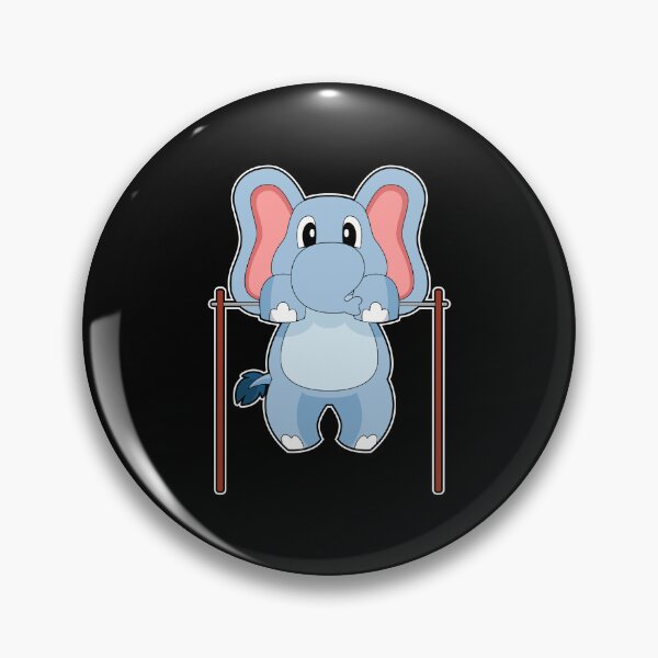 Item preview, Elephant Bodybuilder Pull ups Bodybuilding designed and sold by Snabdesign84.