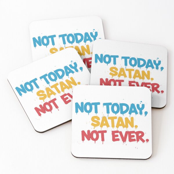 Item preview, NOT TODAY SATAN designed and sold by FitEnvy.