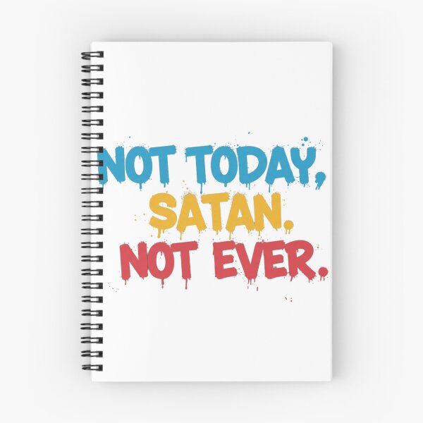 Item preview, NOT TODAY SATAN designed and sold by FitEnvy.
