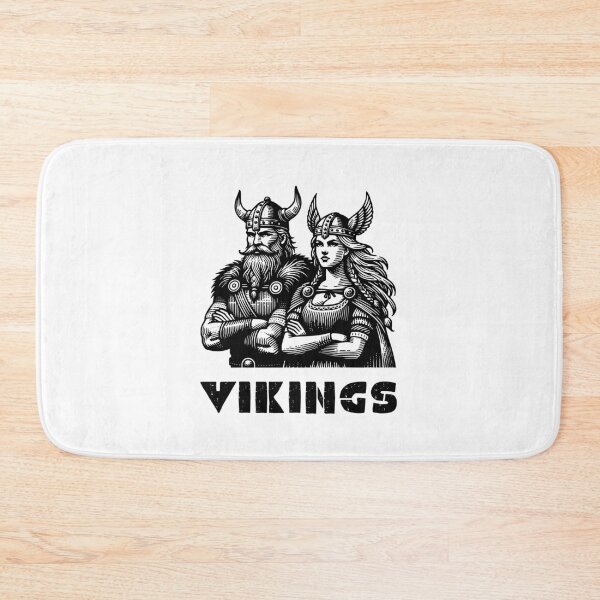 Item preview, Viking Warriors Couple Illustration - Norse Mythology Art designed and sold by Psycho-Crazy.