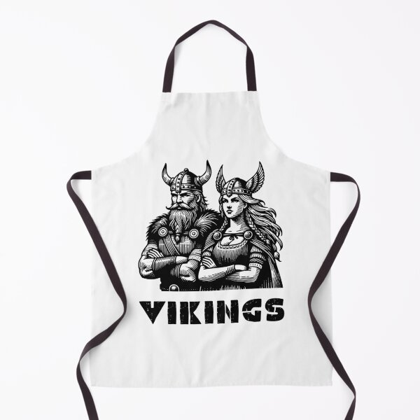 Item preview, Viking Warriors Couple Illustration - Norse Mythology Art designed and sold by Psycho-Crazy.