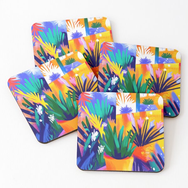 Item preview, Fauvist Courtyard with Potted Plant designed and sold by Moisky Art.