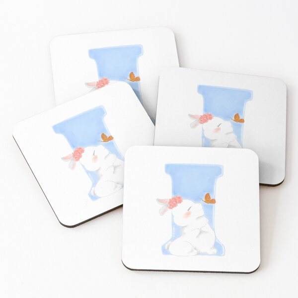 Item preview, i Alphabet Letter Bunny in Soft Watercolor | Bunniesmee  designed and sold by bunniesmee.