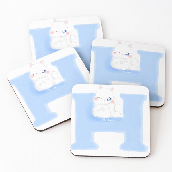 Item preview, H Alphabet Letter Bunny in Soft Watercolor | Bunniesmee  designed and sold by bunniesmee.