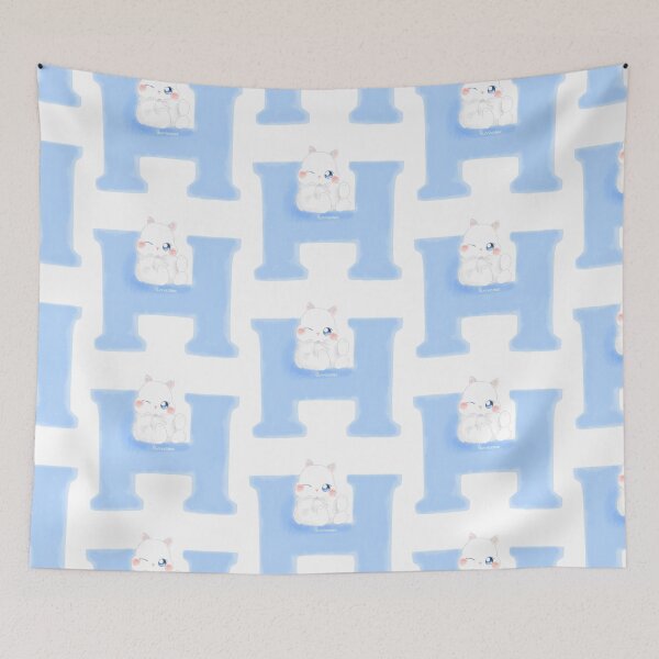 Item preview, H Alphabet Letter Bunny in Soft Watercolor | Bunniesmee  designed and sold by bunniesmee.