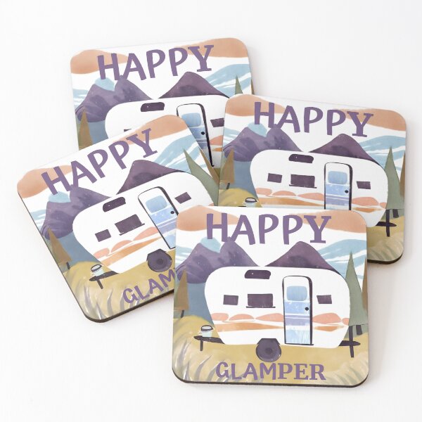 Item preview, Happy Glamper Vintage Camper Series  designed and sold by MyPositiveSpace.
