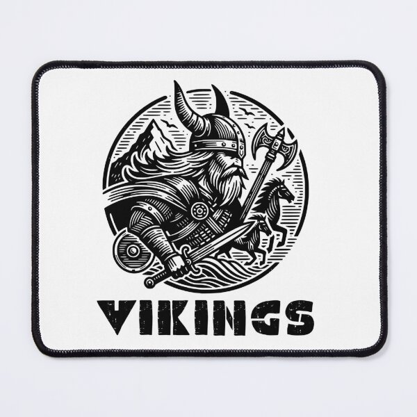 Item preview, Epic Viking Warrior Illustration - Norse Mythology Art designed and sold by Psycho-Crazy.