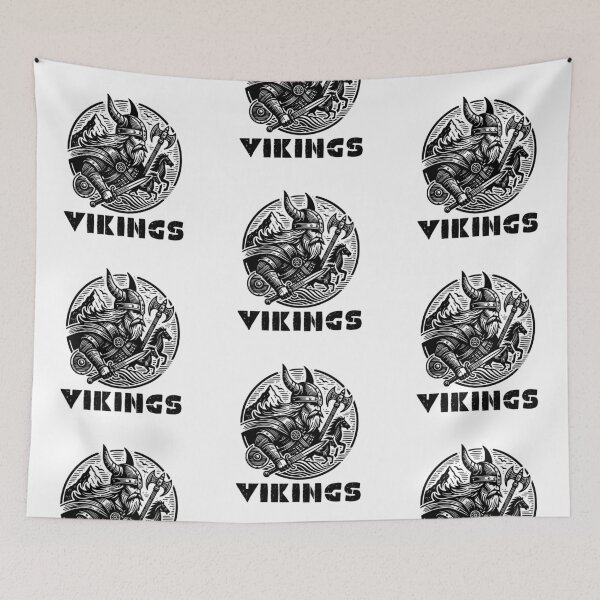 Item preview, Epic Viking Warrior Illustration - Norse Mythology Art designed and sold by Psycho-Crazy.