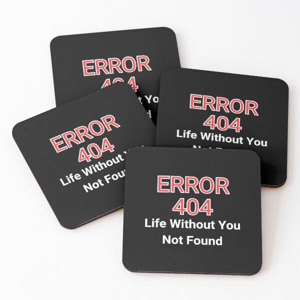 Item preview, Funny Black Coffee Mug - Error 404 Life Without You - Tech Lover Gift - Gamer Programmer Mug - 11oz & 15oz designed and sold by Kimberly Reddick.