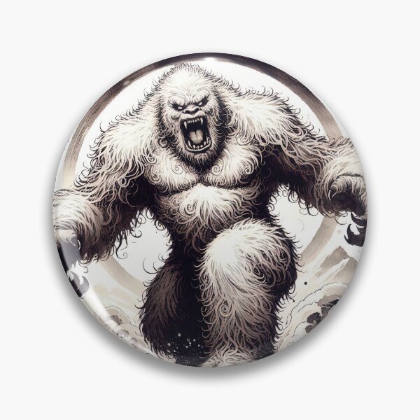 Item preview, Yeti Monster Sumi-e designed and sold by Retr0Tshirts.