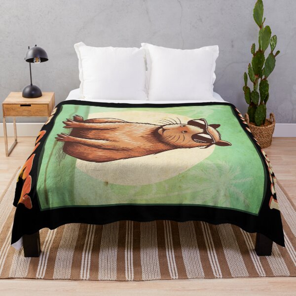 Item preview, Don't Worry, Be Capy - Happy Capybara Tropical Vibes Design designed and sold by Groenendijk.