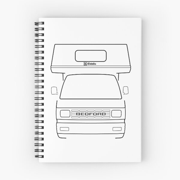 Item preview, Bedford Rascal Elddis classic British campervan black line designed and sold by soitwouldseem.