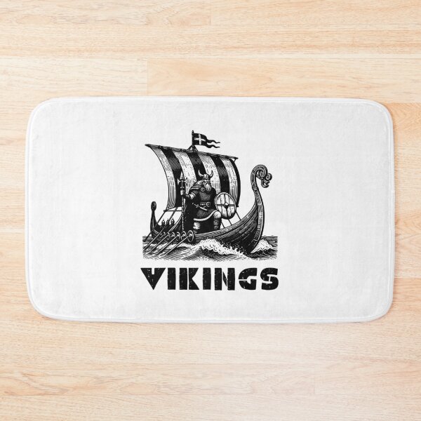 Item preview, Viking Warrior on Longship - Norse Mythology Art Print designed and sold by Psycho-Crazy.
