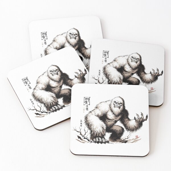 Item preview, Yeti Monster Sumi-e Art designed and sold by Retr0Tshirts.