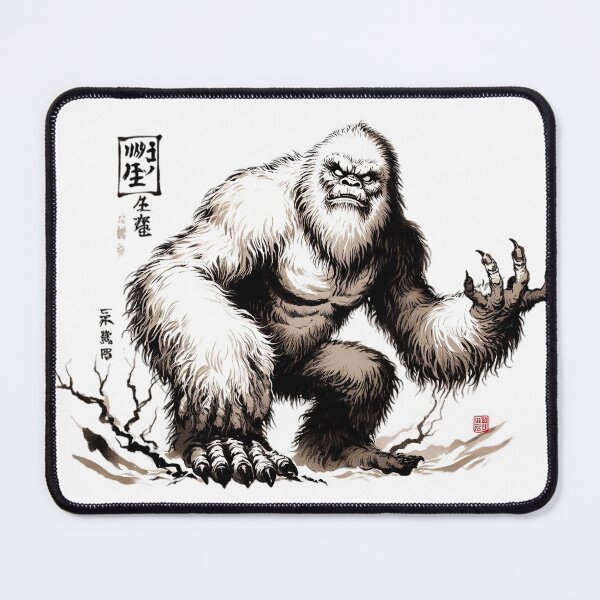 Item preview, Yeti Monster Sumi-e Art designed and sold by Retr0Tshirts.