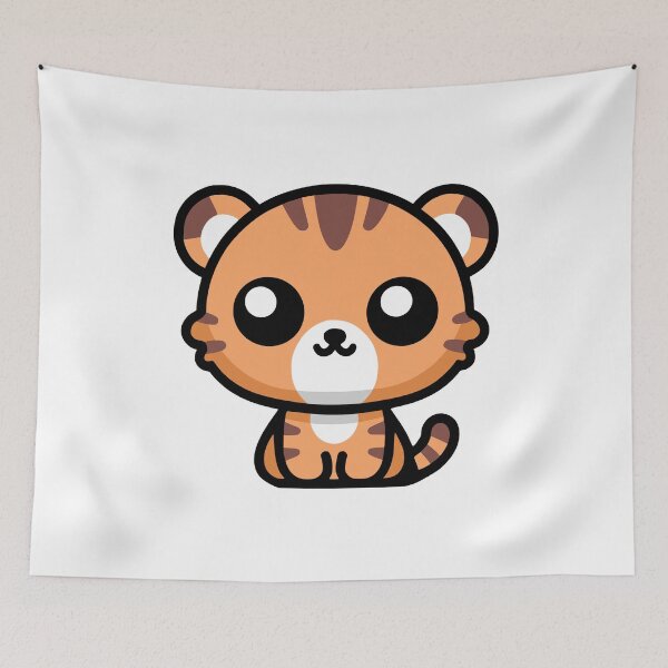 Item preview, Cute Kawaii Tiger designed and sold by PMCreative.