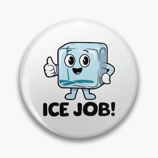 Item preview, Ice Job! Cute Funny Ice Cube Pun designed and sold by PMCreative.