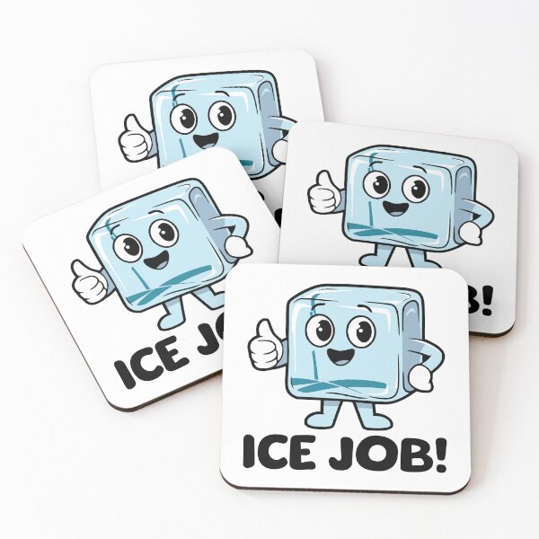 Item preview, Ice Job! Cute Funny Ice Cube Pun designed and sold by PMCreative.