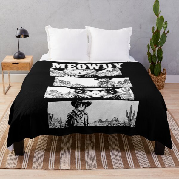 Item preview, Cat Cowboy Spaghetti Western Funny Vintage Meowdy Film Cats designed and sold by GrandeDuc.
