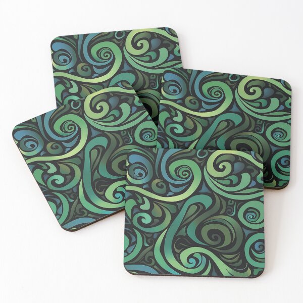 Item preview, New Zealand Paua Māori Pattern Koru Design 342 designed and sold by GrinGalore.