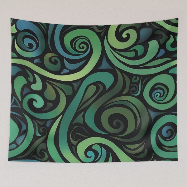 Item preview, New Zealand Paua Māori Pattern Koru Design 342 designed and sold by GrinGalore.