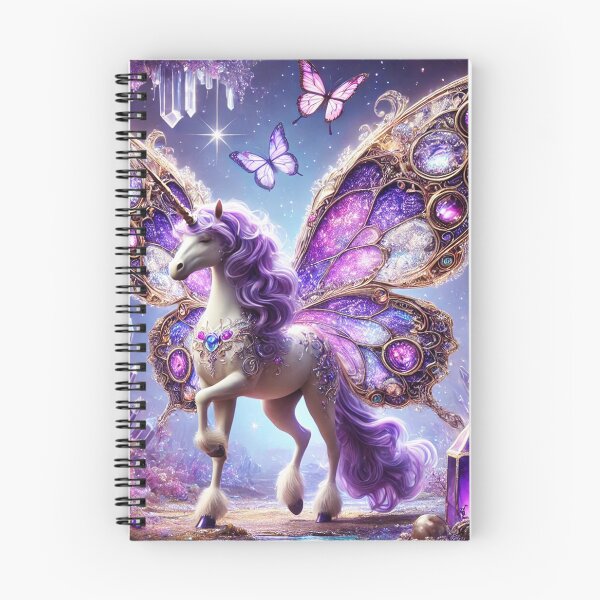 Item preview, Fantasy Butterfly Unicorn Of The Enchanted Crystal Forest designed and sold by Fantasy Horseys.