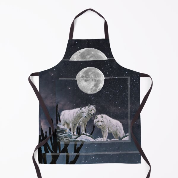 Item preview, white wolves in the night designed and sold by Belrovera.
