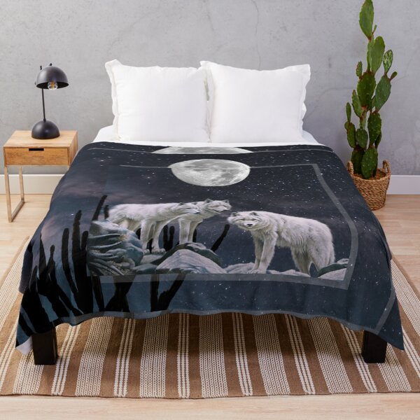 Item preview, white wolves in the night designed and sold by Belrovera.