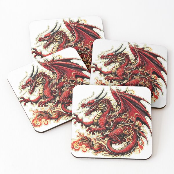 Item preview, Fiery Crimson Dragon in Full Fury designed and sold by PloynaphatArt.