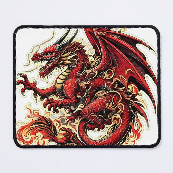 Item preview, Fiery Crimson Dragon in Full Fury designed and sold by PloynaphatArt.