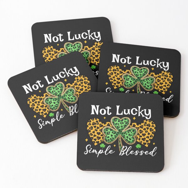 Item preview, Not lucky simple blessed designed and sold by marfanna.