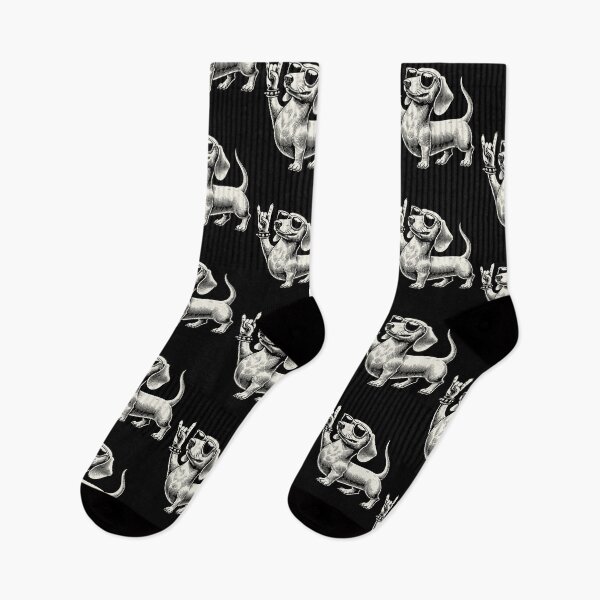 Item preview, Cool Dachshund Rock Music Heavy Metal Festival Fun designed and sold by LuminOrb.