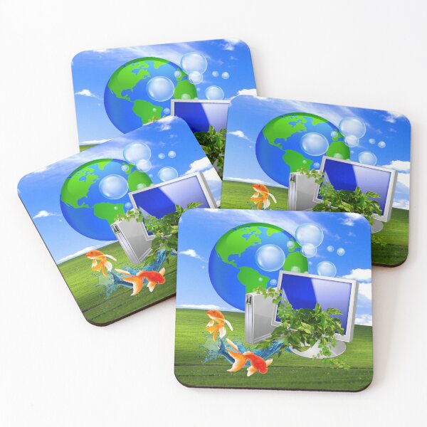 Item preview, Frutiger aero plants and fish designed and sold by fish-city.