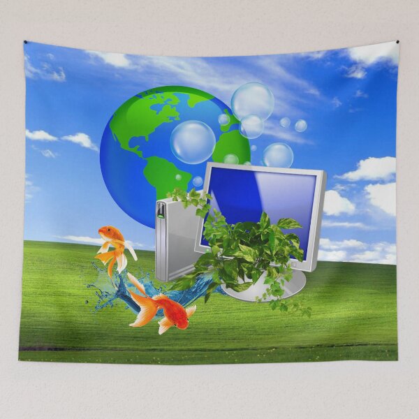 Item preview, Frutiger aero plants and fish designed and sold by fish-city.