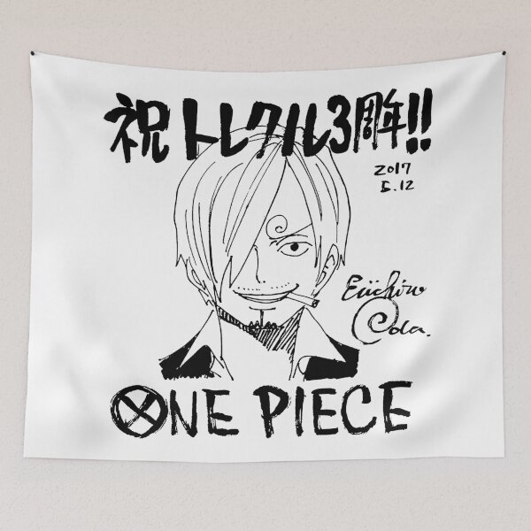 Item preview, Vinsmoke Sanji hand drawn sketch with autograph designed and sold by FriskySloths.