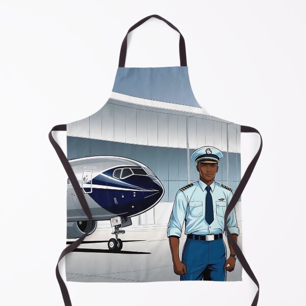 Item preview, Airport Illustration - Airplane with Pilot at the Terminal designed and sold by EMairplanes.